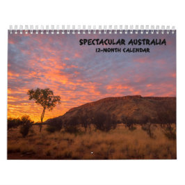 Calendário espectacular da paisagem de Austrália -