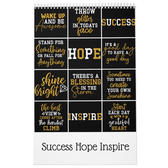 Calendário Esperança de sucesso inspira (Capa)