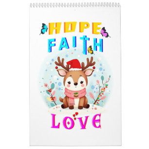 Calendário Esperança Fé Amor