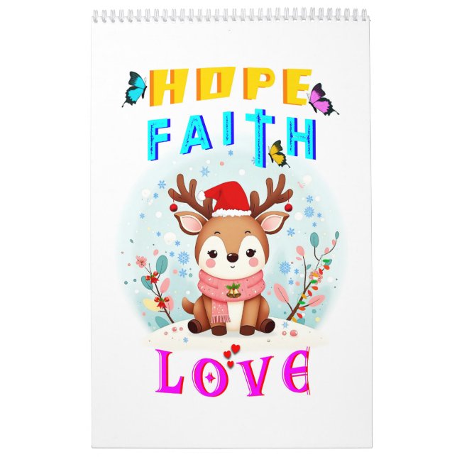 Calendário Esperança Fé Amor (Capa)