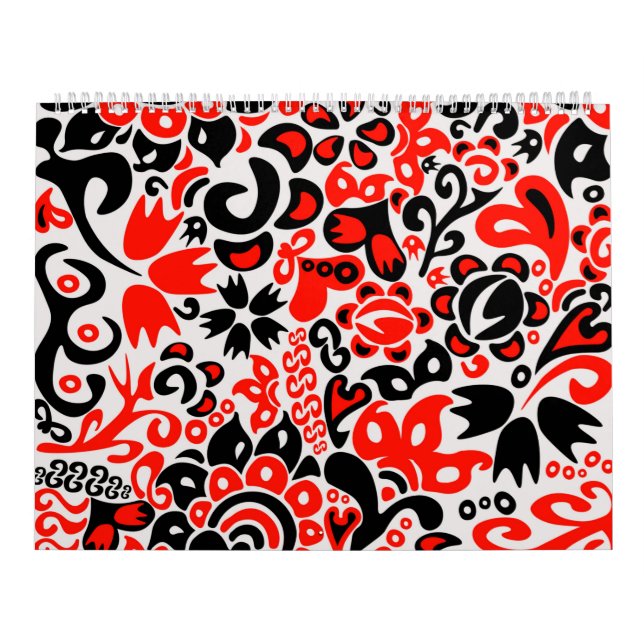 Calendário Espetáculo floral de arte popular ucraniana (Capa)