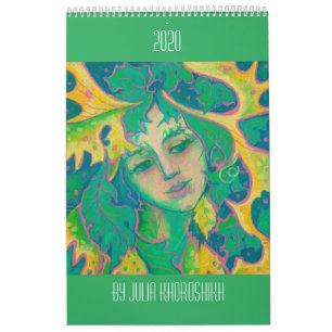 Calendário Espíritos da Nature Fantasy Art de Julia Khoroshik