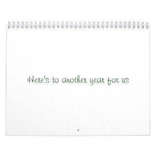 Calendário Está aqui a um outro ano para nós