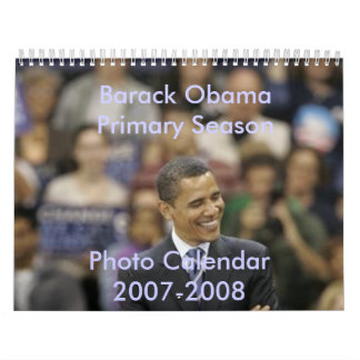 Calendário Estação preliminar de Barack Obama