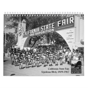 Calendário Estado de Califórnia justo - avenida de Stockton,