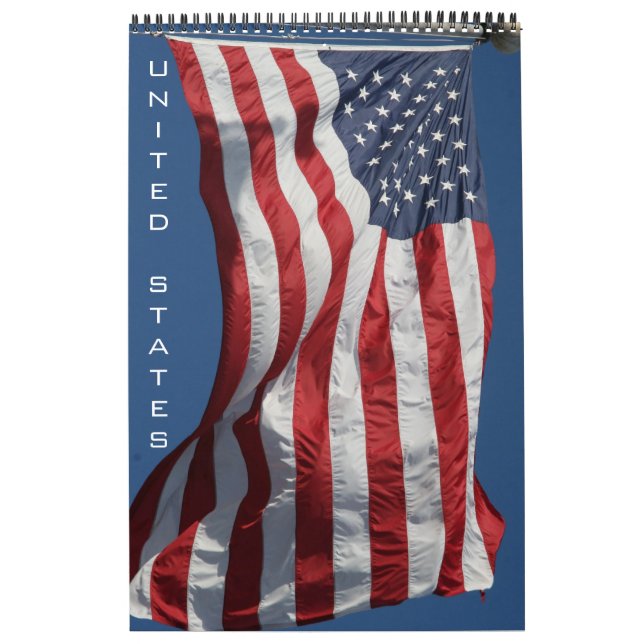 Calendário estados unidos (com localizações) 2025 (Capa)