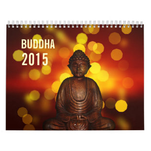 Calendário Estátua espiritual bonita 2015 de Buddha