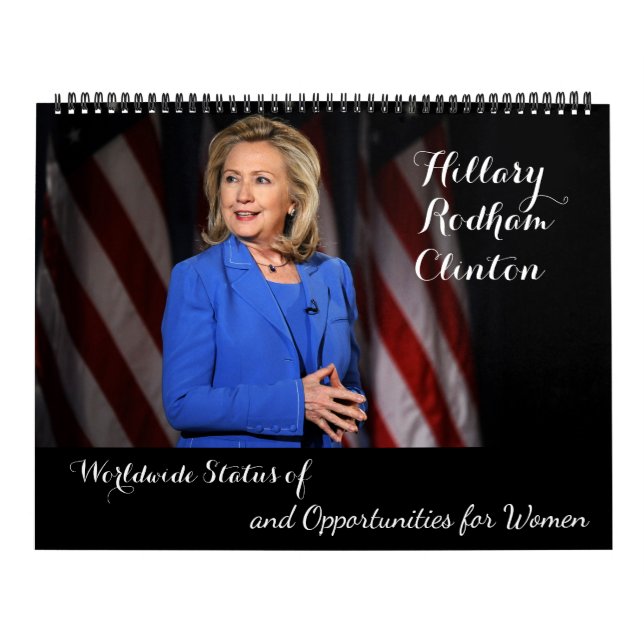 Calendário Estatuto da mulher mundial de Hillary Rodham (Capa)