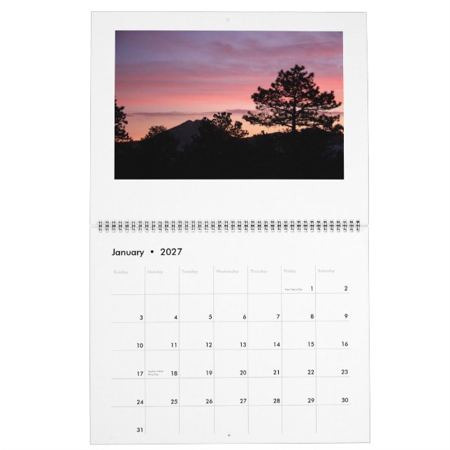 Calendário Estes Park Sunrise/Sunset 2015 (Jan 2027)