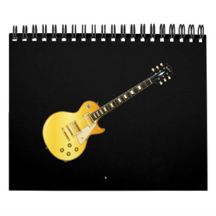 Calendário Estilo Clássico Blues Sólidos Guitarra
