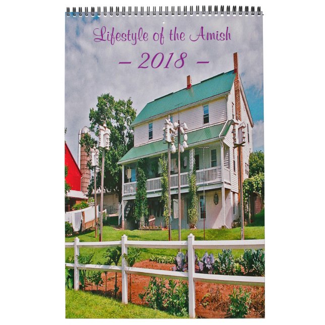 Calendário Estilo de vida dos Amish (Capa)