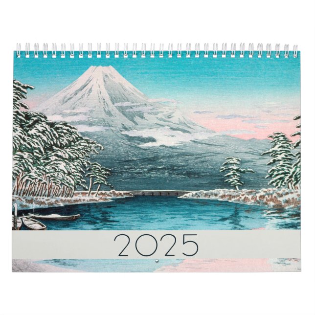 Calendário Estilo de Vintage da Paisagem Montanha - Finalidad (Capa)