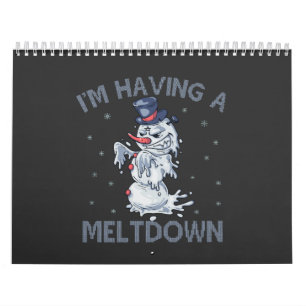 Calendário Estou a ter um Snowman Feliz Natal.