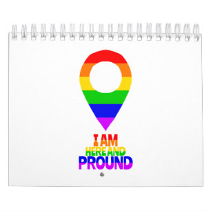 Calendário Estou aqui e orgulhoso LGBT