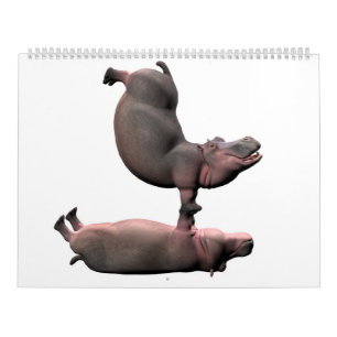 Calendário Estranho Funny Hippos 2025 Kalender