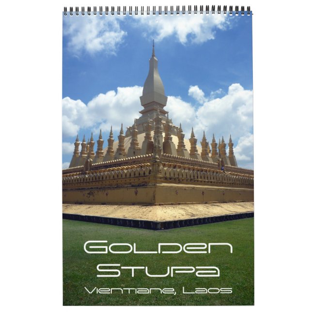 Calendário estupa dourada Camboja (Capa)