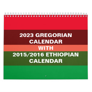 Calendário etíope e calendário gregoriano 2023
