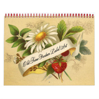 Calendário Etiquetas de fruta e legumes