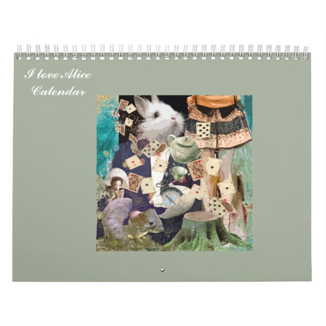 Calendário Eu amo Alice no país das maravilhas (Capa)