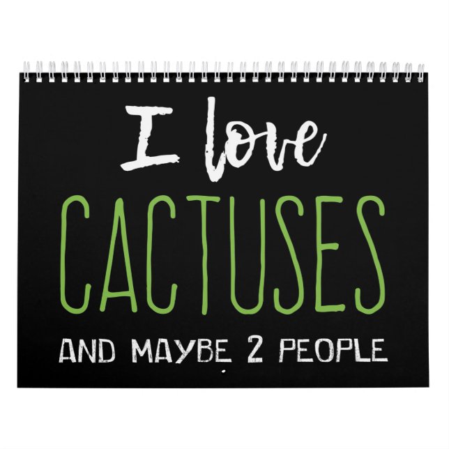 Calendário Eu Amo Cactus (Capa)