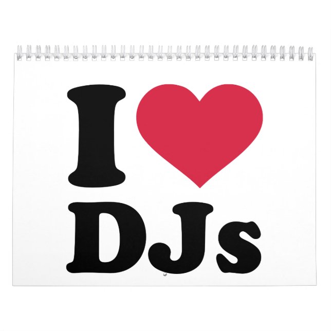 Calendário Eu amo DJs (Capa)