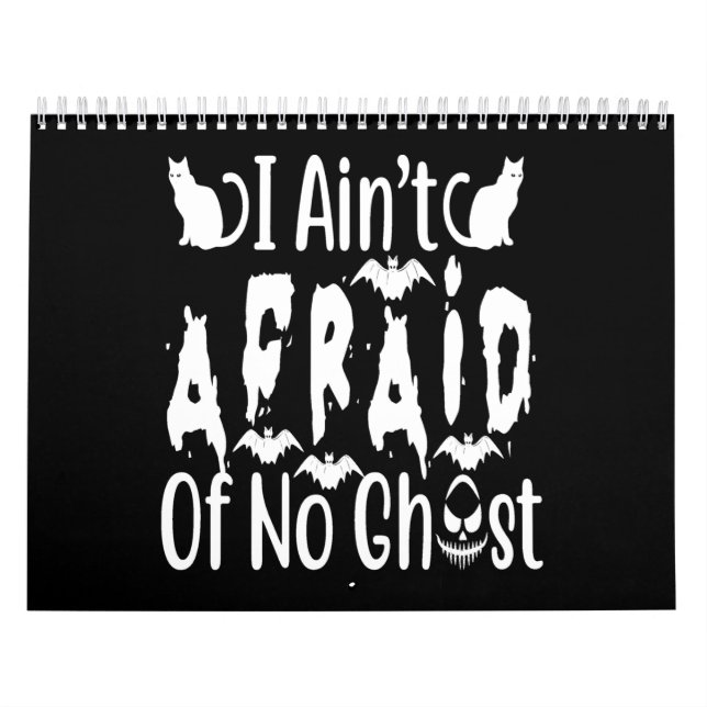 Calendário eu não tenho medo de nenhum fantasma (Capa)