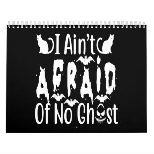 Calendário eu não tenho medo de nenhum fantasma
