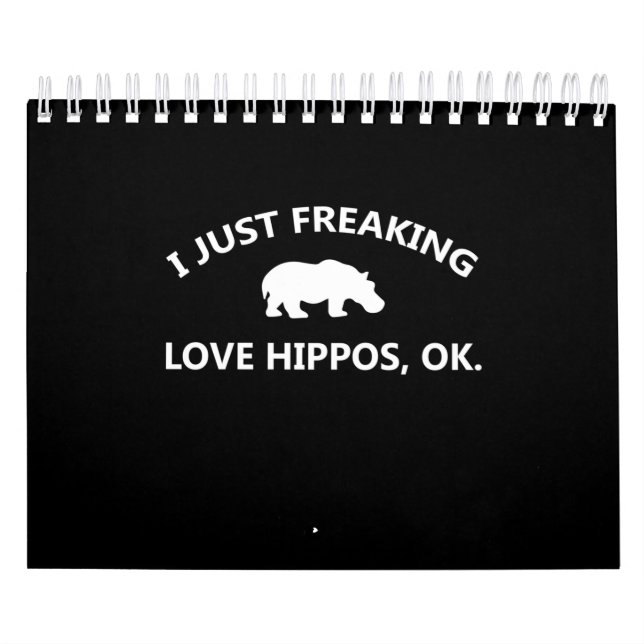 Calendário Eu Só Amo Preguiçoso Hippos Gift (Capa)