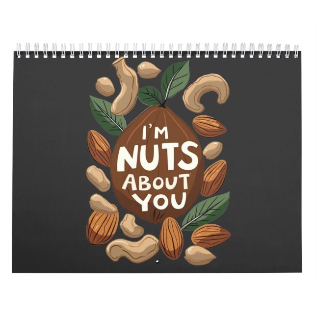 Calendário Eu sou Loucos sobre você - Design Engraçado (Capa)