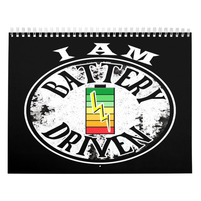 Calendário Eu sou movido por bateria (Capa)