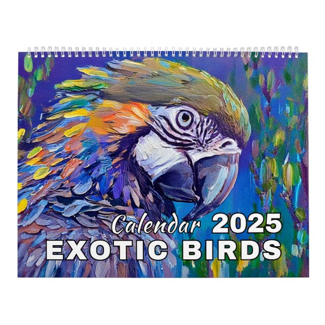 Calendário Exotic Birds (Capa)