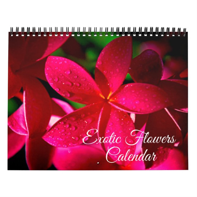 Calendário Exotic Flowers Calendar (Capa)