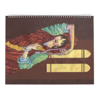 Calendário exótico das mulheres