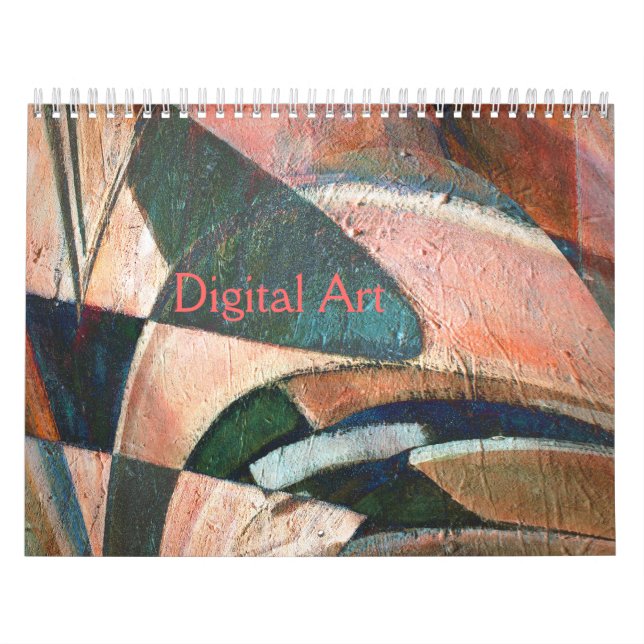Calendário Experimental de Arte Digital Abstrato (Capa)