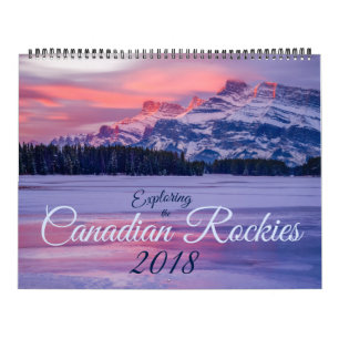 Calendário Explorando as Montanhas Rochosas canadenses 2018