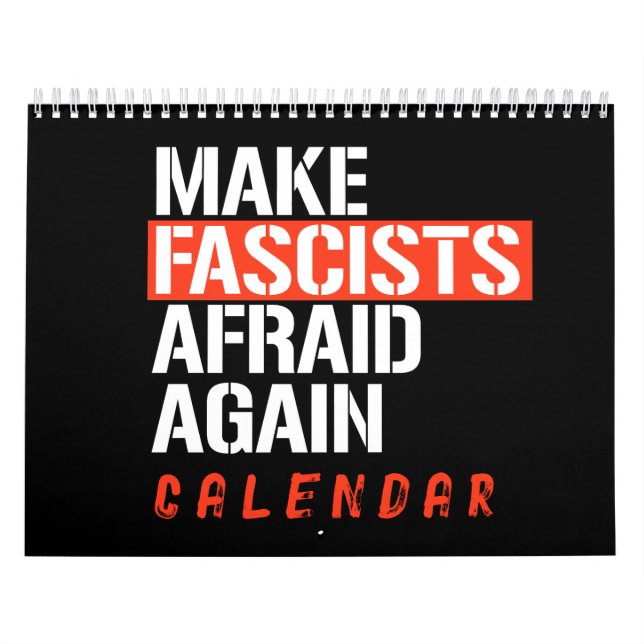 Calendário Faça Fascistas Temerem Novamente (Capa)