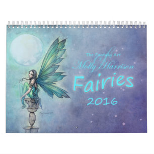 Calendário Fada de 2016 por Molly Harrison Fantasy