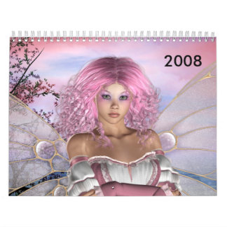 Calendário fadas e anjos 2008