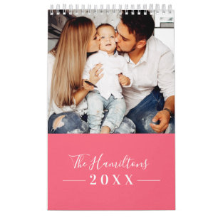 Calendário Família de Fotos Simples Moderna 2022