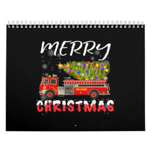 Calendário Família de Natal dos Bombeiros de Pinheiros de Ca