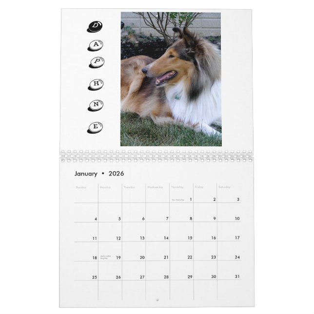 Calendário Família peludo '09 (Jan 2026)