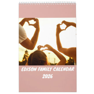 Calendário Familiar Personalizado 2026