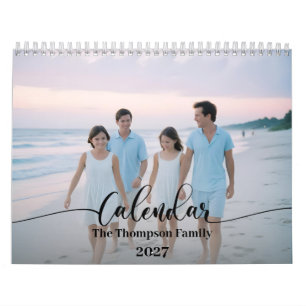 Calendário Familiar Personalizado Simples Moderno