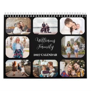 Calendário Familiar Simples Moderno Personalizado