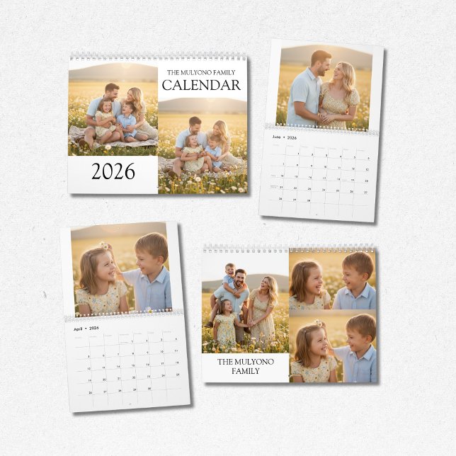 Calendário Family Memories 2026 Photo Calendar | Cherish Ever (Criador carregado)