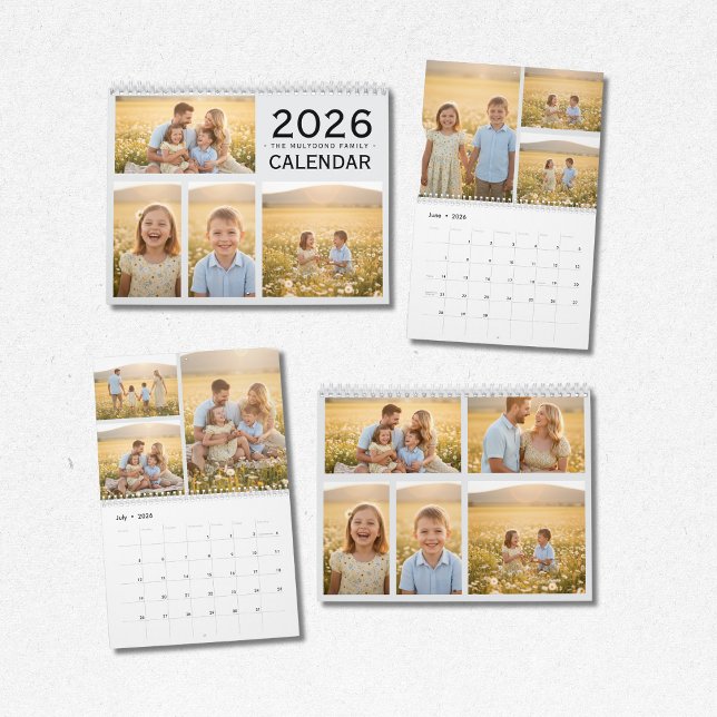 Calendário Family Memories 2026 Photo Calendar | Cherish Ever (Criador carregado)