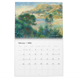 Calendário Famous Old Paintings Art Calendar 2024