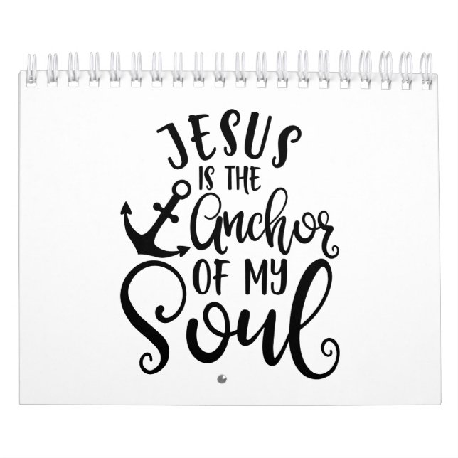 Calendário Fanny Christian Design Jesus É A Âncora Do Meu S (Capa)