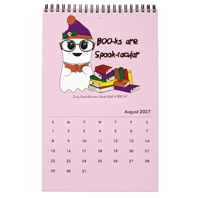 Calendário Fantasmas Com Capricho (Ago 2027)
