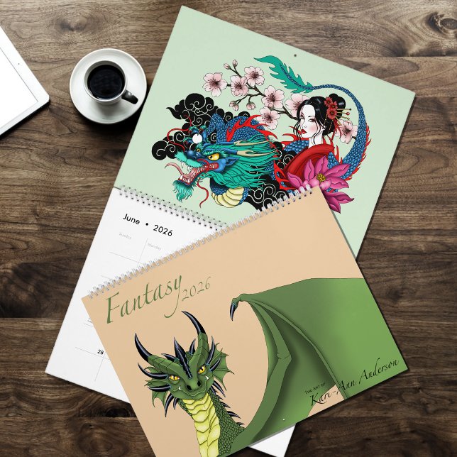 Calendário Fantasy 2026 Calendar (Criador carregado)